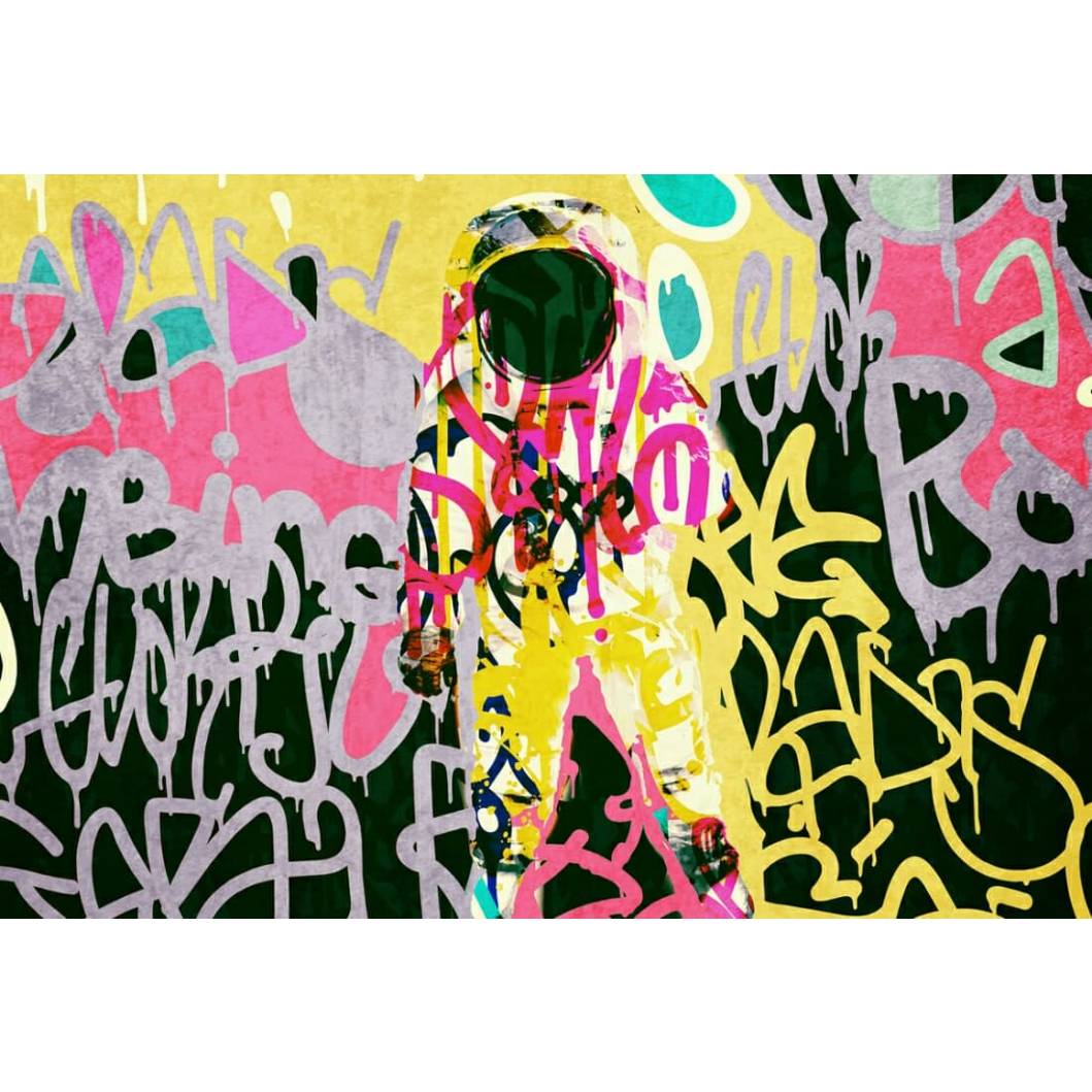 Astronaut Graffiti Art